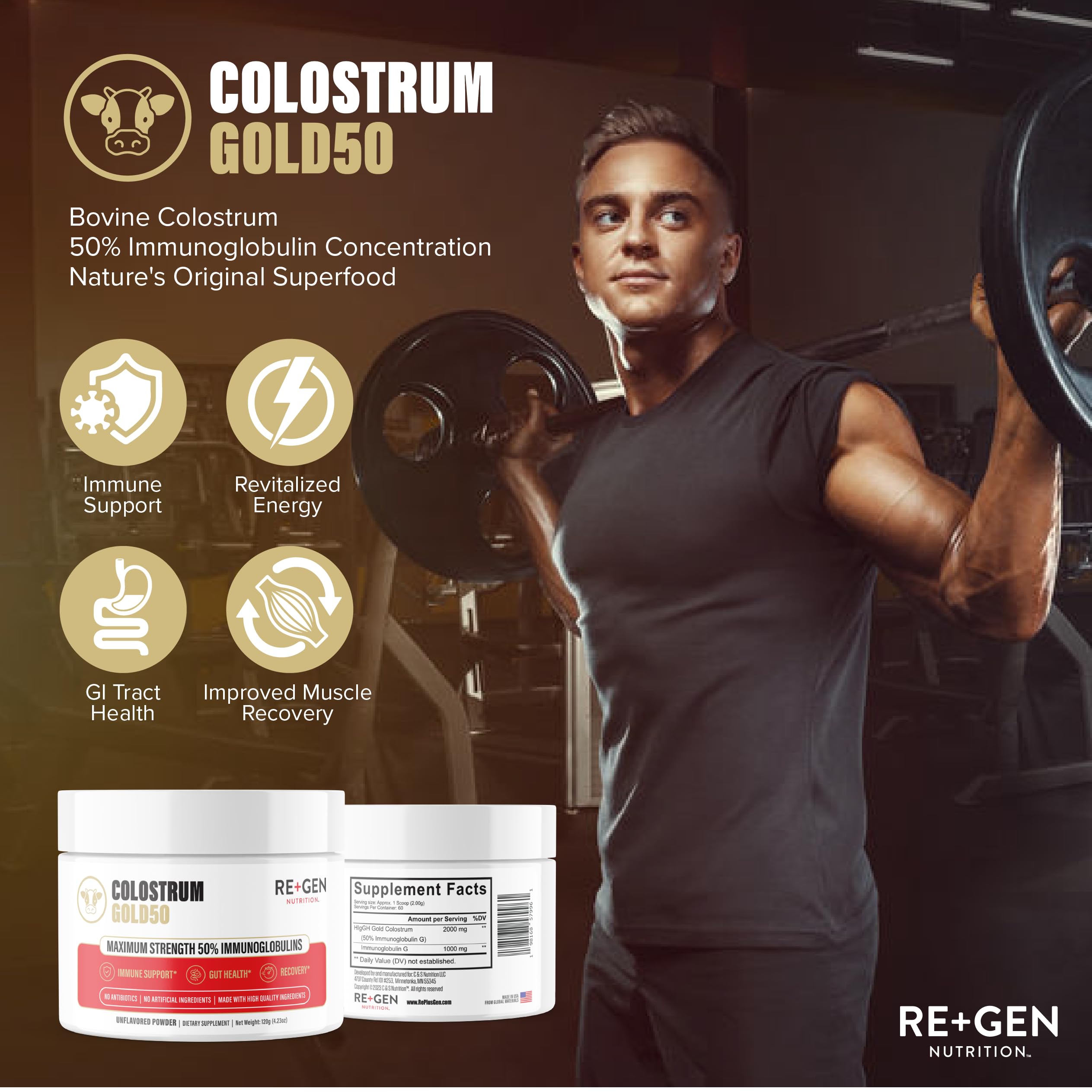 Calostro Oro 50: libre de gluten y aditivos artificiales