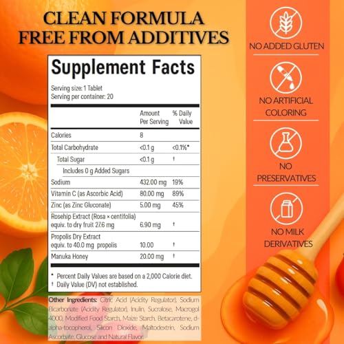 Detalle de ingredientes clave de REACTONZ Immunity Plus.