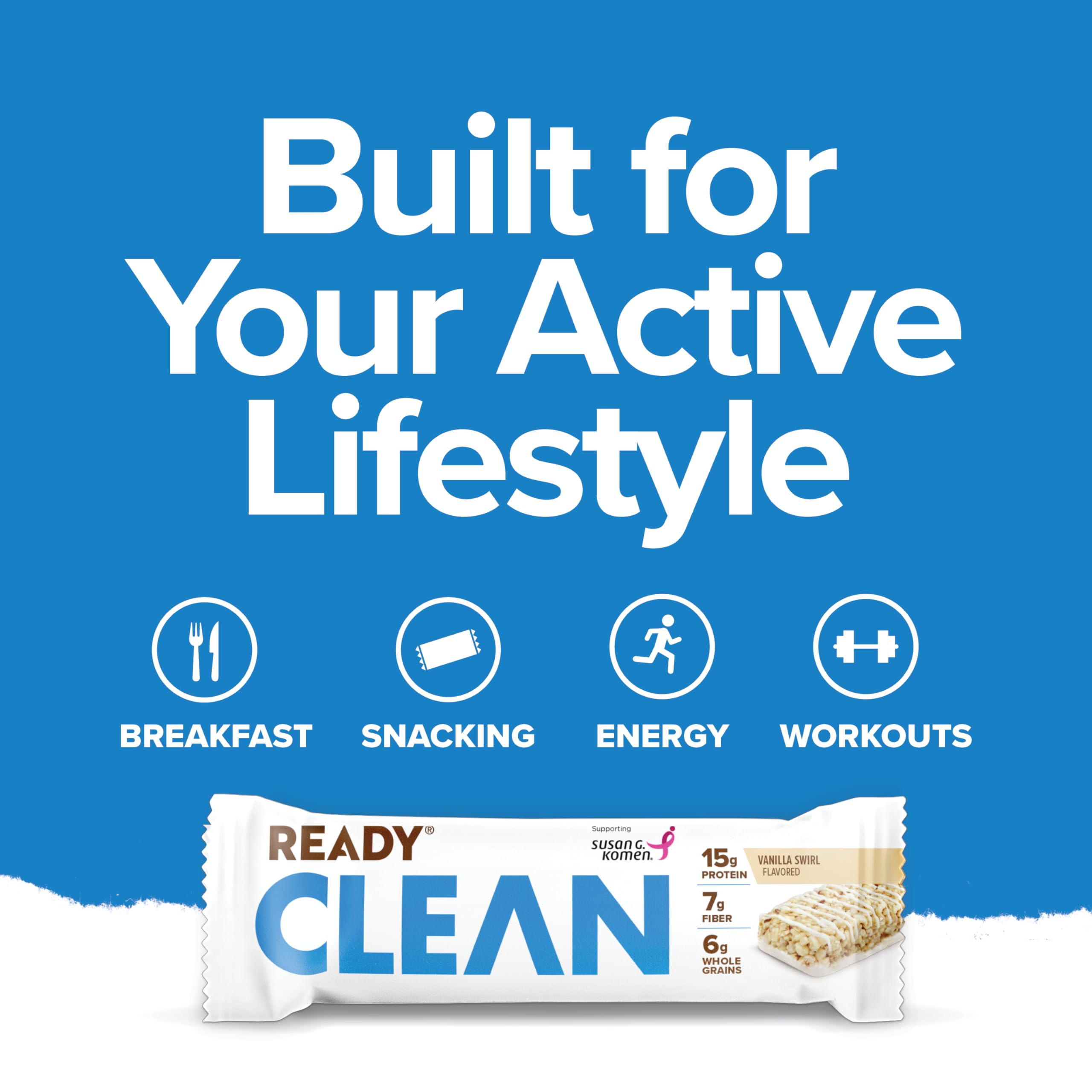 Barra Ready Protein 12 pack, snack práctico para entrenamiento o viaje