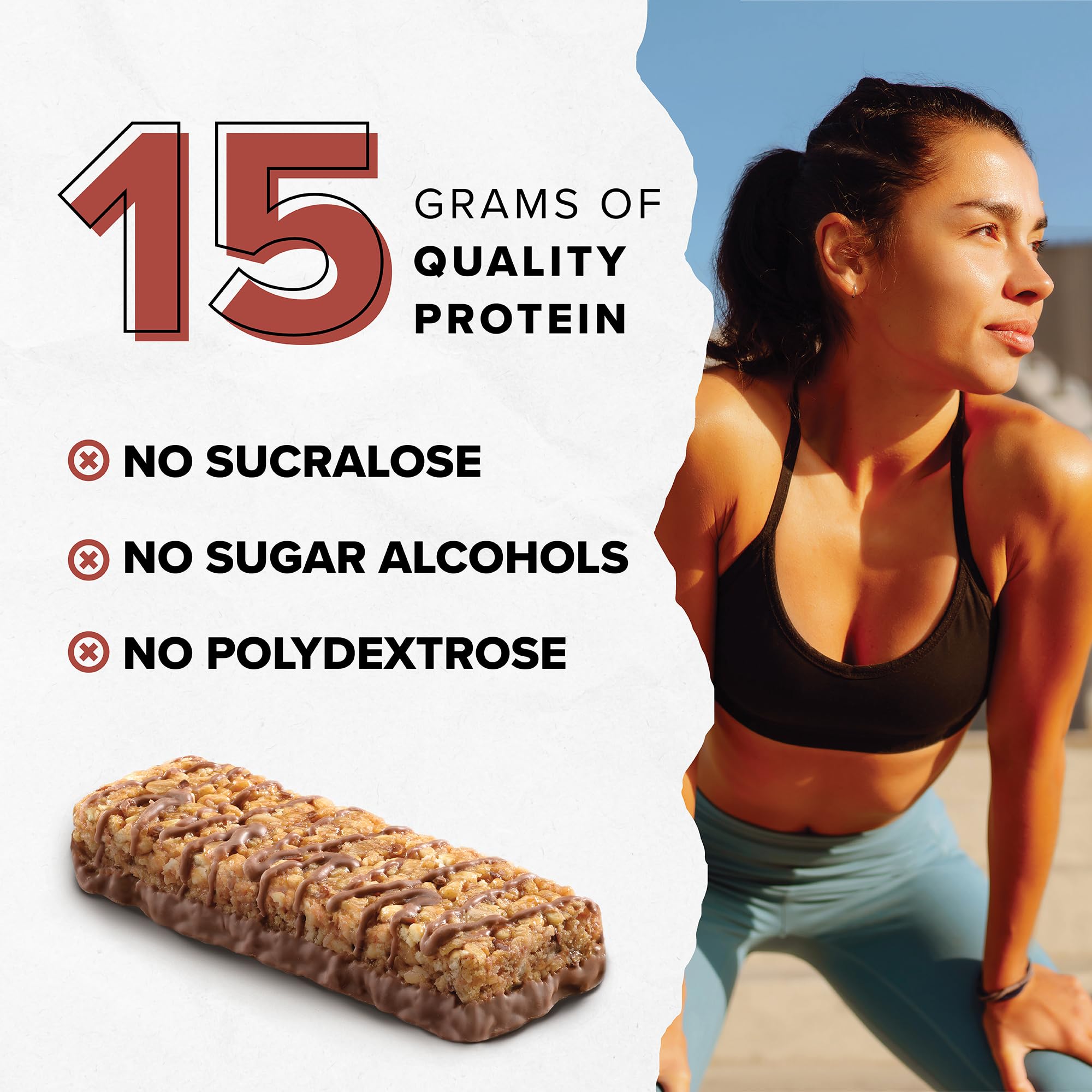 Ready Protein Bars energia-sostenida, proteína de alta calidad para rendimiento diario