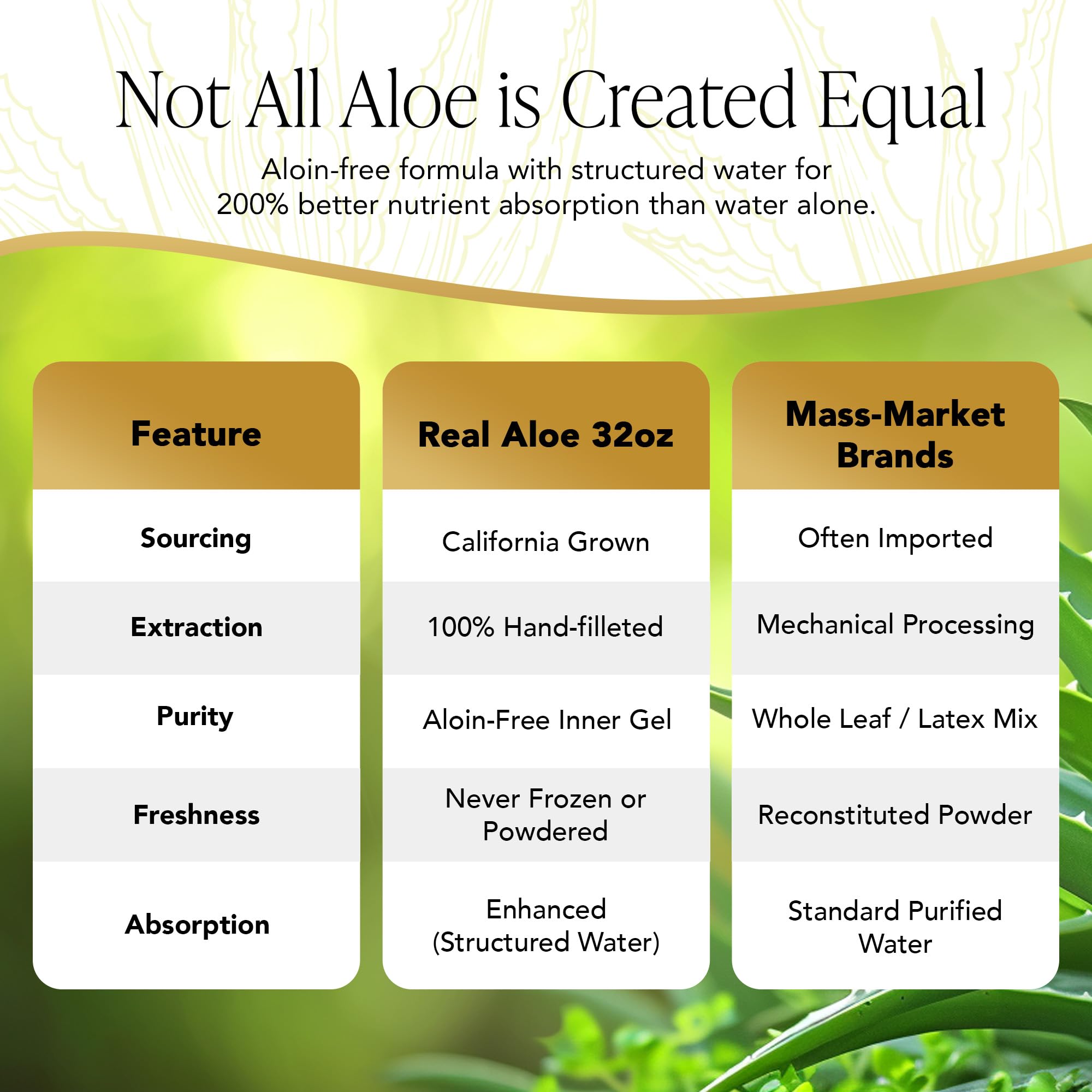 Real Aloe aplicación-piel: uso tópico para piel suave.