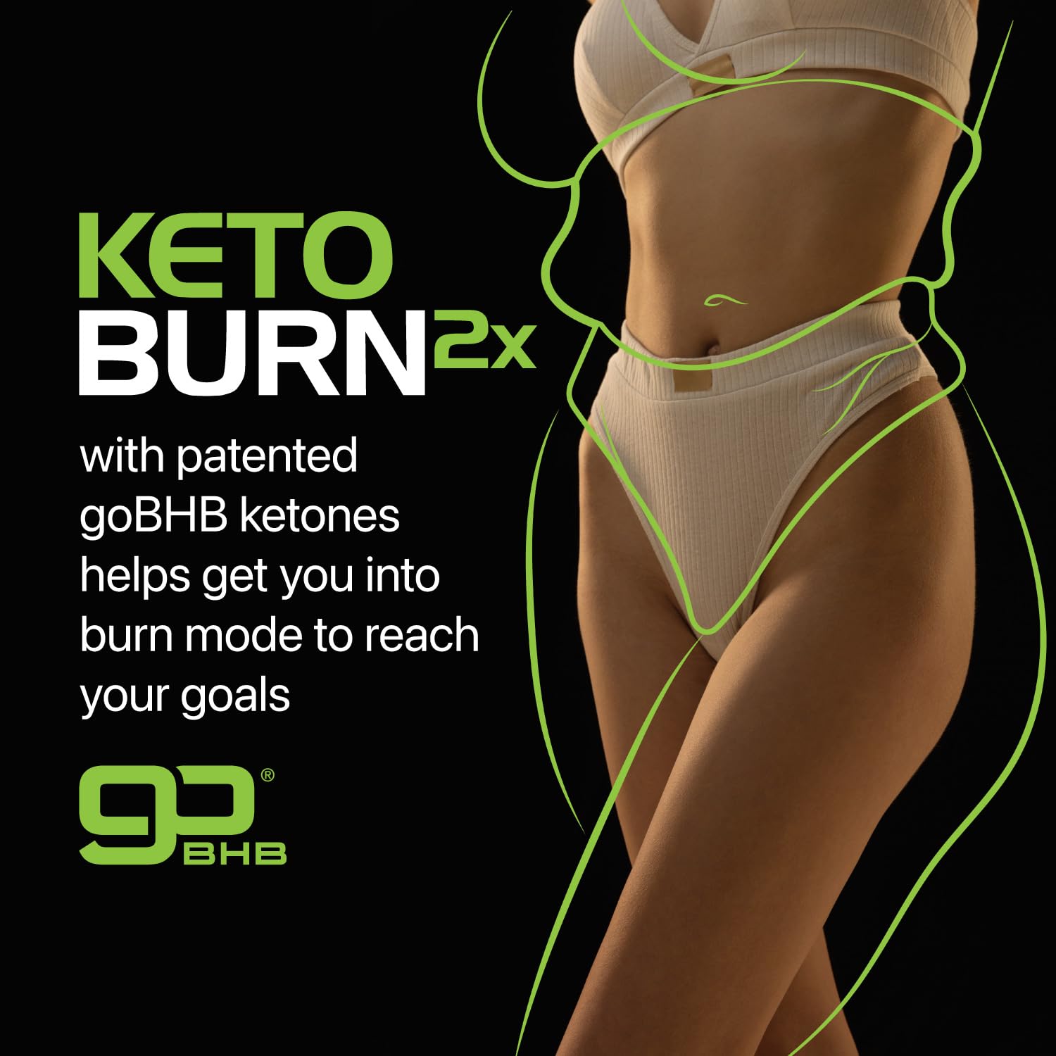 Real Ketones Keto BHB cápsulas dorso: envase práctico para energía estable