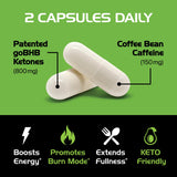 Real Ketones Keto BHB etiqueta cápsulas: información clara para la toma diaria