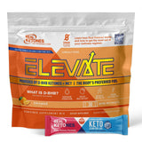Real Ketones MCT & BHB, sobre naranja, listo para energía sostenida sin azúcar