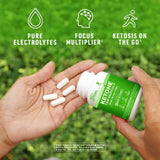 Real Ketones BHB capsulas en agua liberacion suave de energia