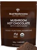 Real Mushrooms Chocolate Orgánico, taza caliente para una experiencia reconfortante