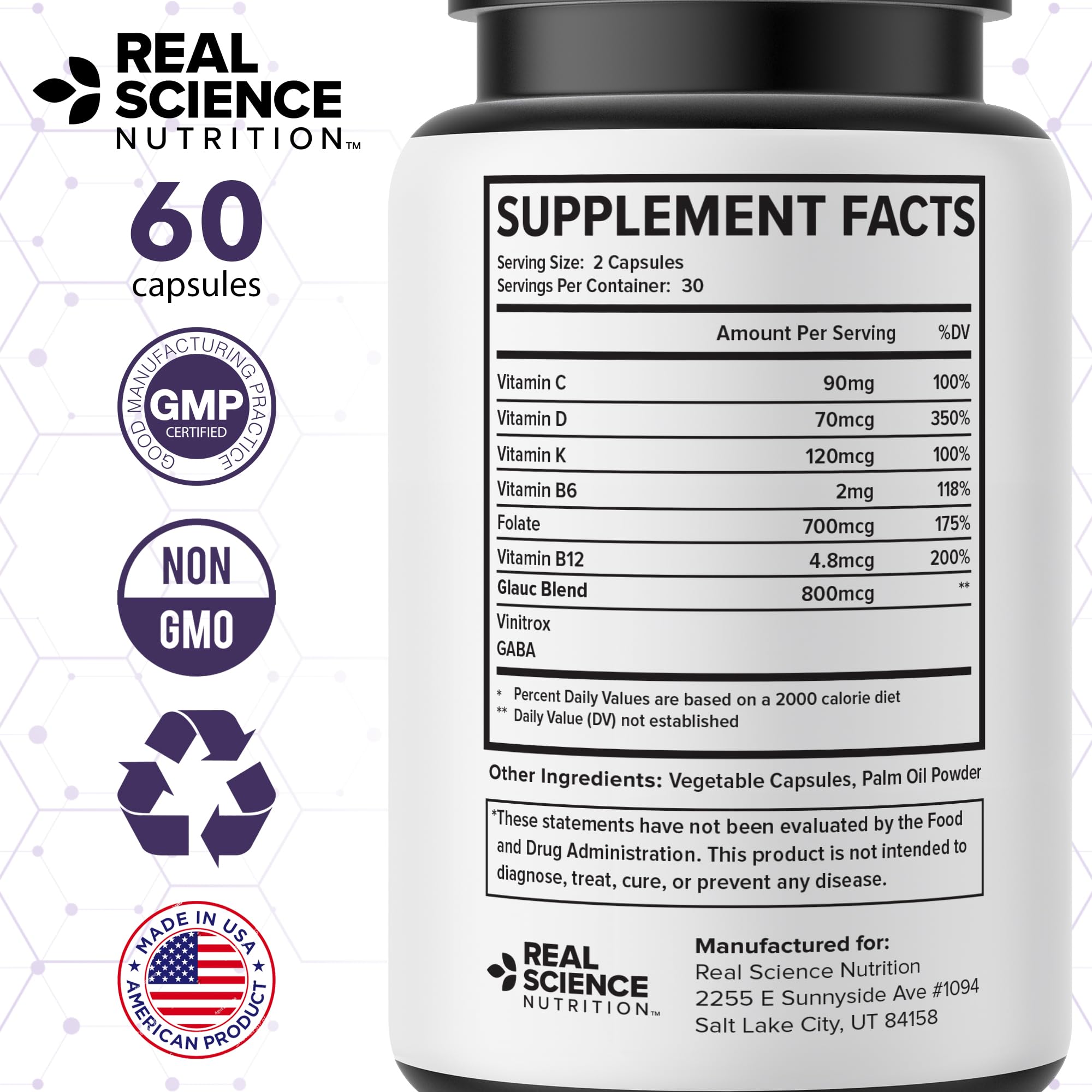 Real Science Glaucomol Milagro: ingredientes clave para circulación ocular