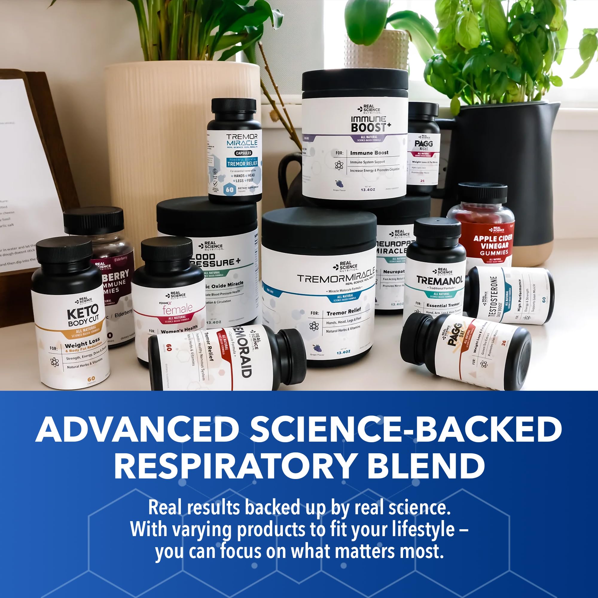 Real Science Nutrition Pulmonary Miracle: ambiente cotidiano que facilita una respiración suave.