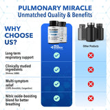 Real Science Nutrition Pulmonary Miracle: uso diario para apoyar bienestar respiratorio.