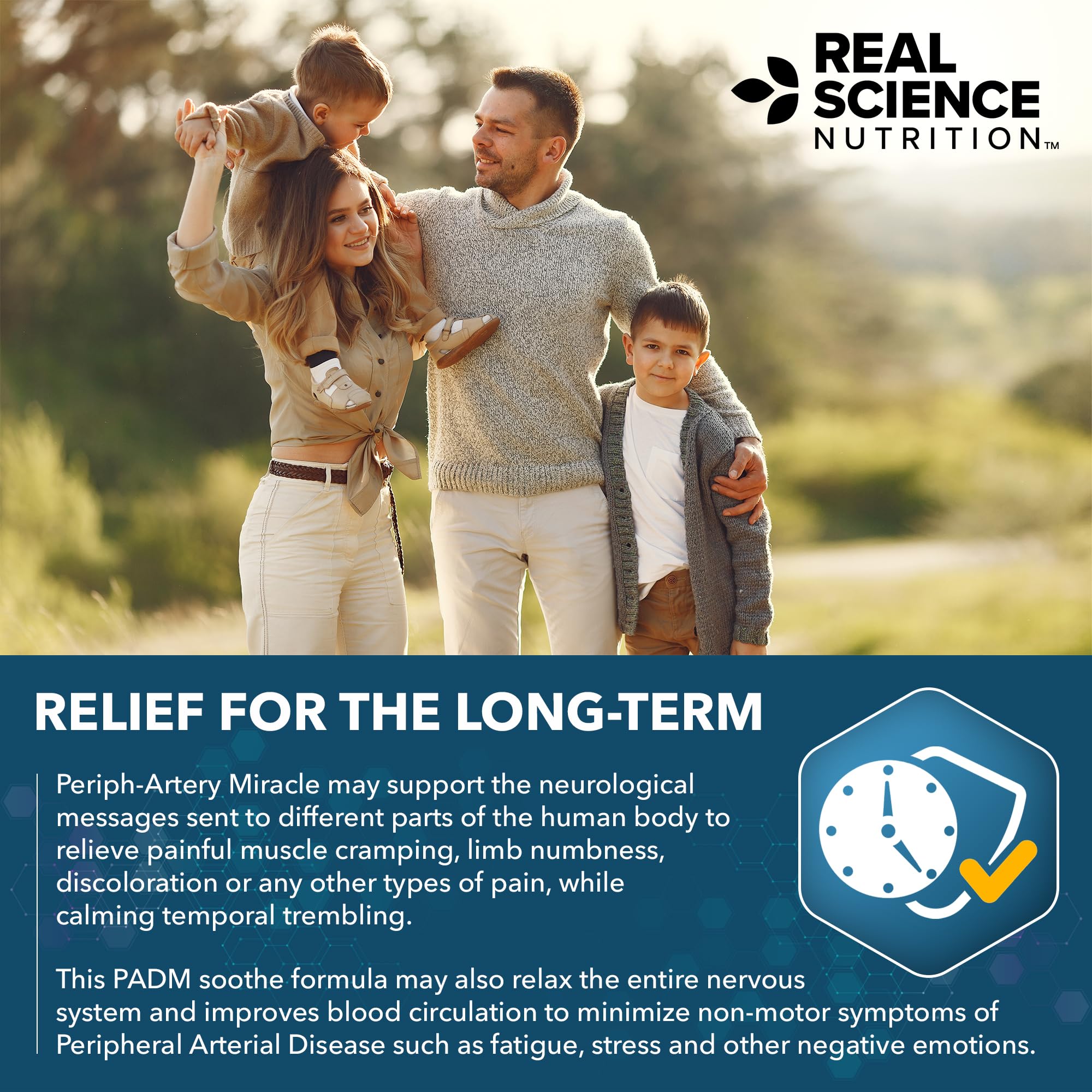Real Science Nutrition Peripheral Arterial Miracle toma con agua: hábito sencillo para uso diario