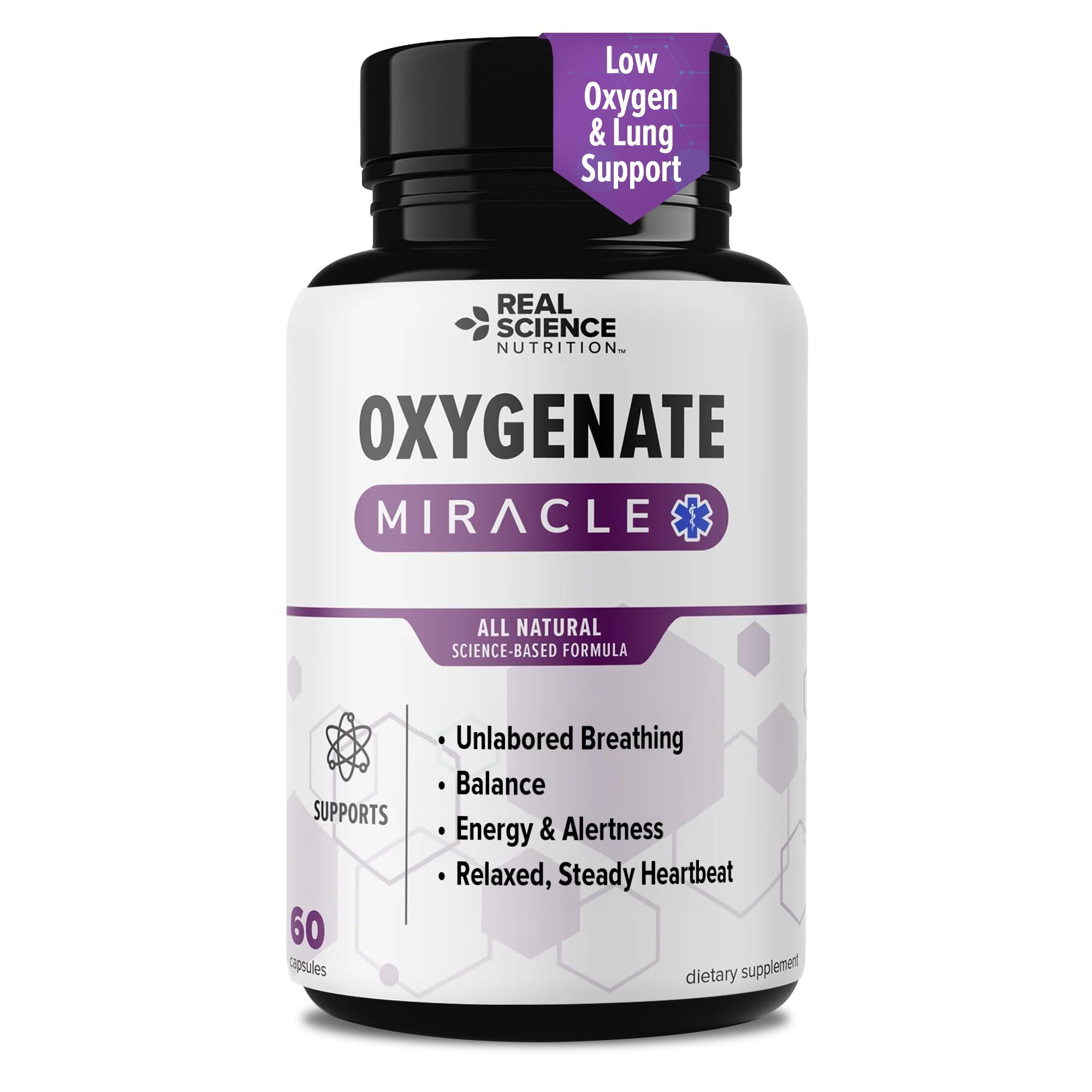 Real Science Oxygenate Miracle envase de cápsulas para uso diario