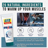 Real Time Pain Relief PR-26 sin parabenos ni SLS para uso diario.