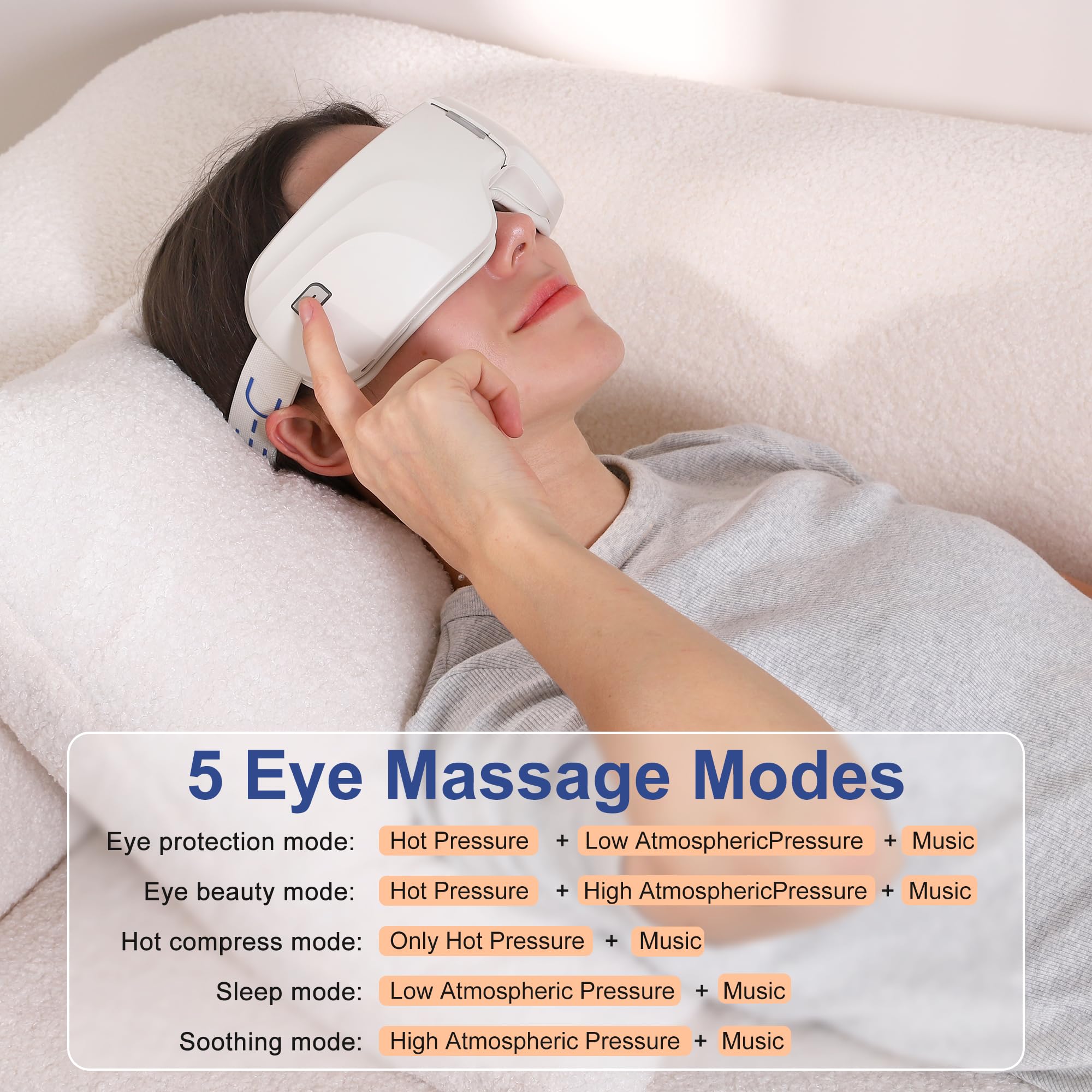 Eye-C Eye Massager se enciende con un solo botón