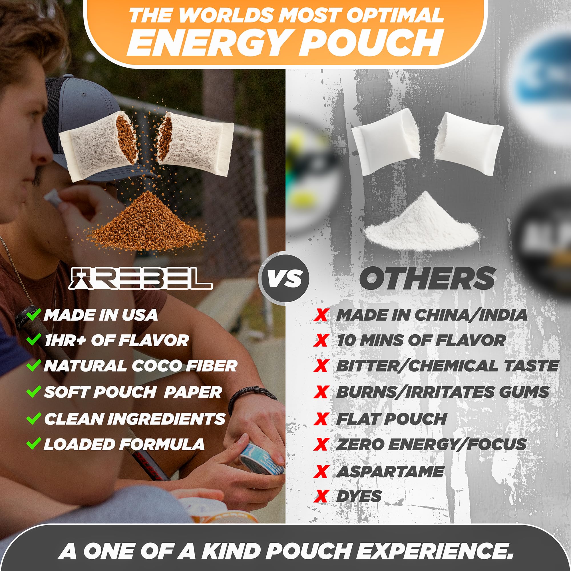 Rebel Supplements huperzina-a mango bolsa: apoyo de atención para sesiones largas