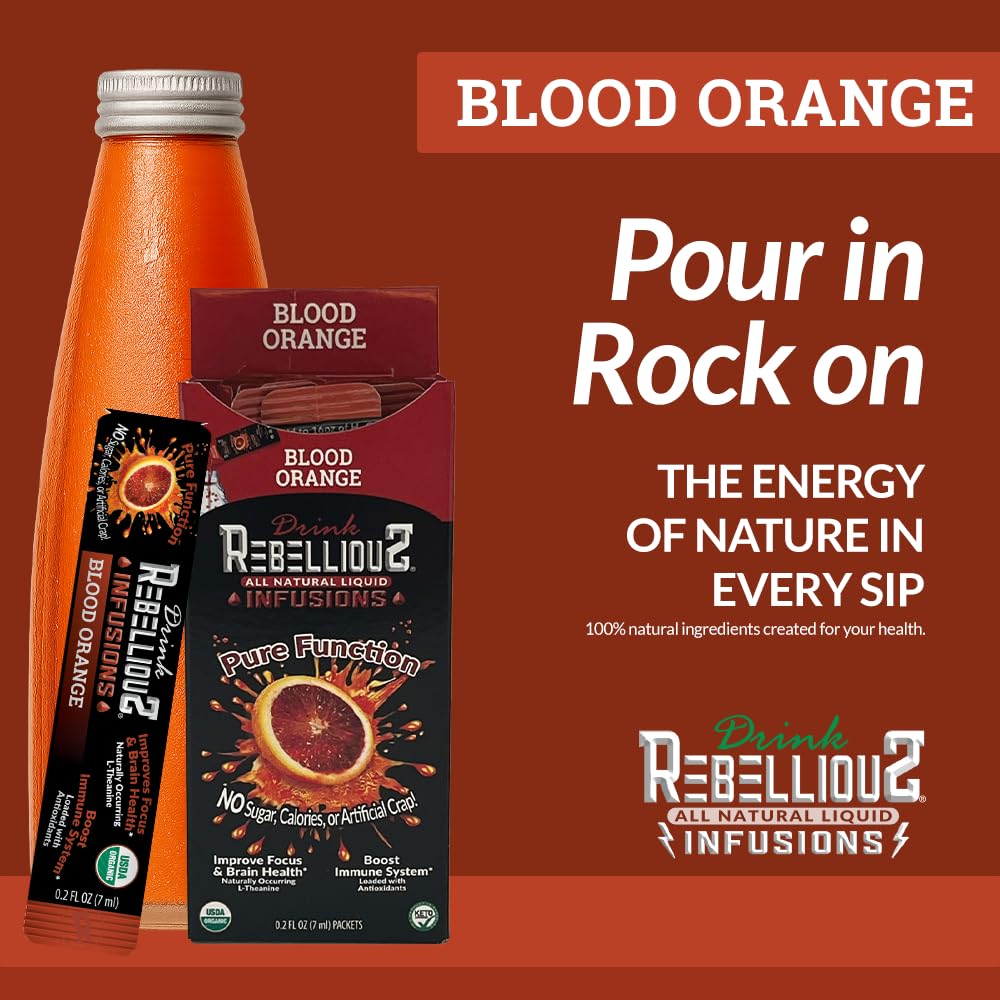 Rebellious mezcla naranja orgánica, ingredientes naturales: sabor cítrico con té verde.