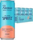 Recess Island Spritz: botella con etiqueta y sabor tropical para momentos sin alcohol.