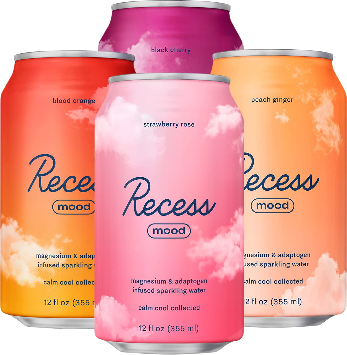 Recess Mood empaque de 12 bebidas para relajación suave tras la cena