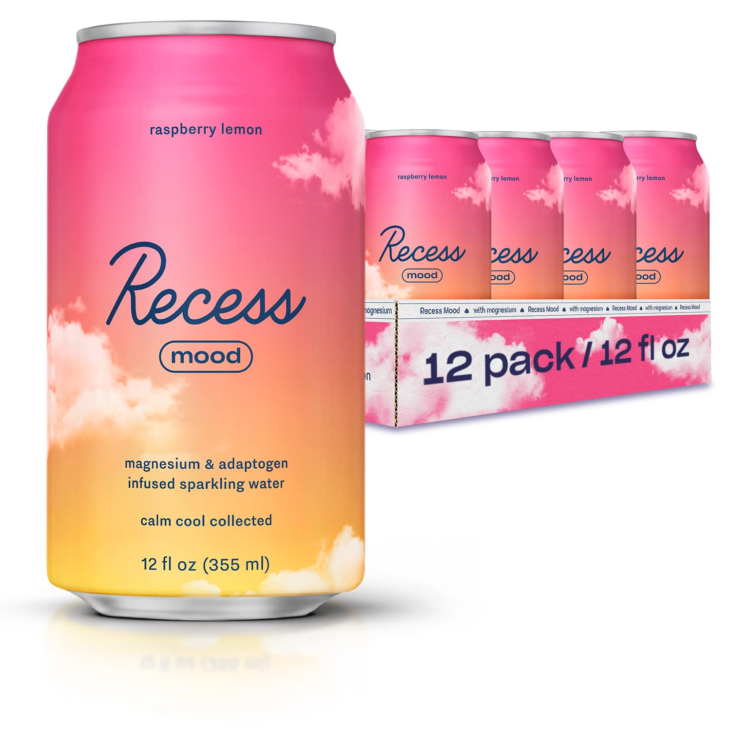 Recess Mood lata sabor frambuesa limón para relajación suave