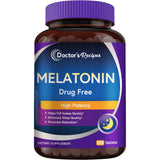 Recetas del Médico Melatonina 10 mg en botella para apoyar el descanso natural.