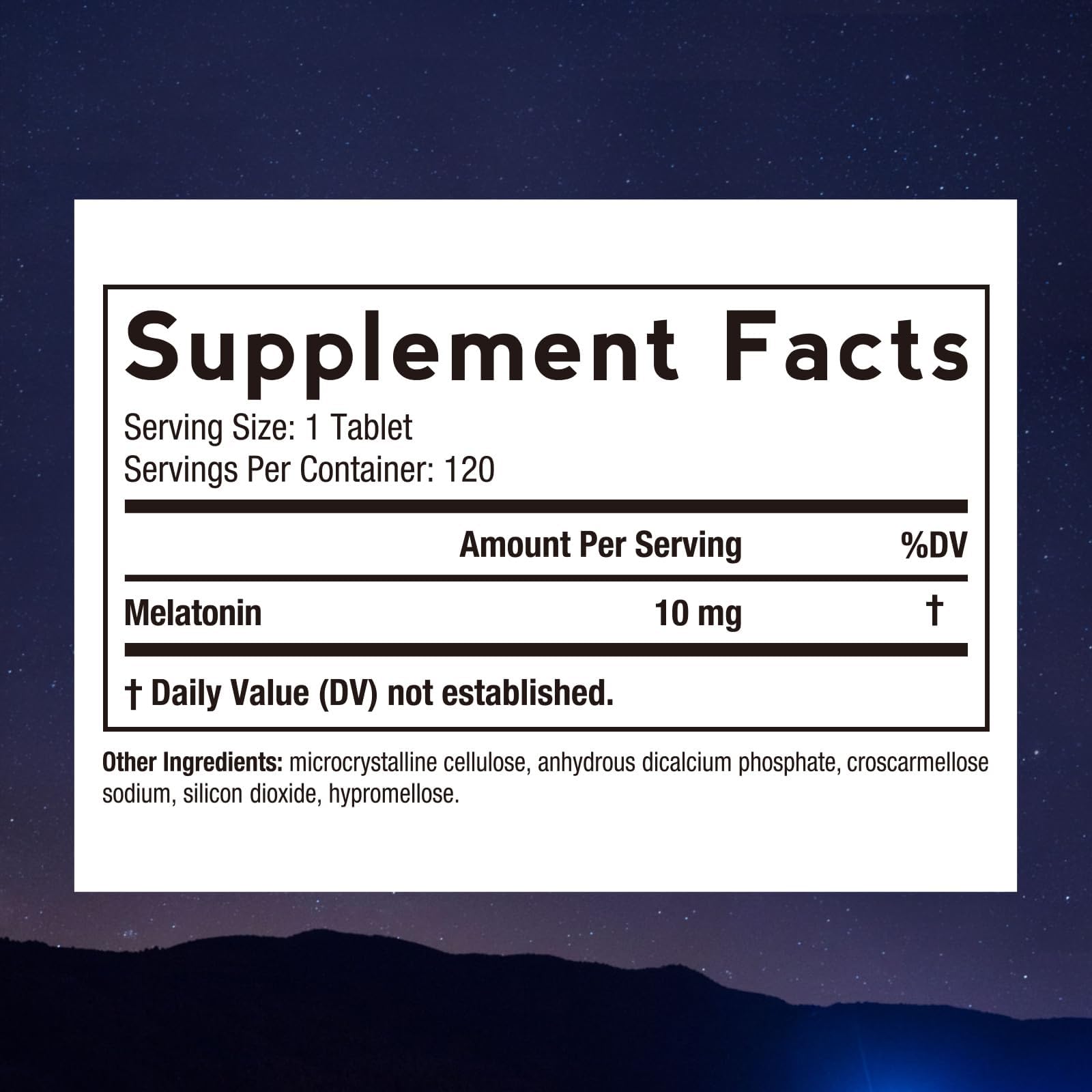 Tabletas de Melatonina 10 mg de Recetas del Médico para dormir mejor.