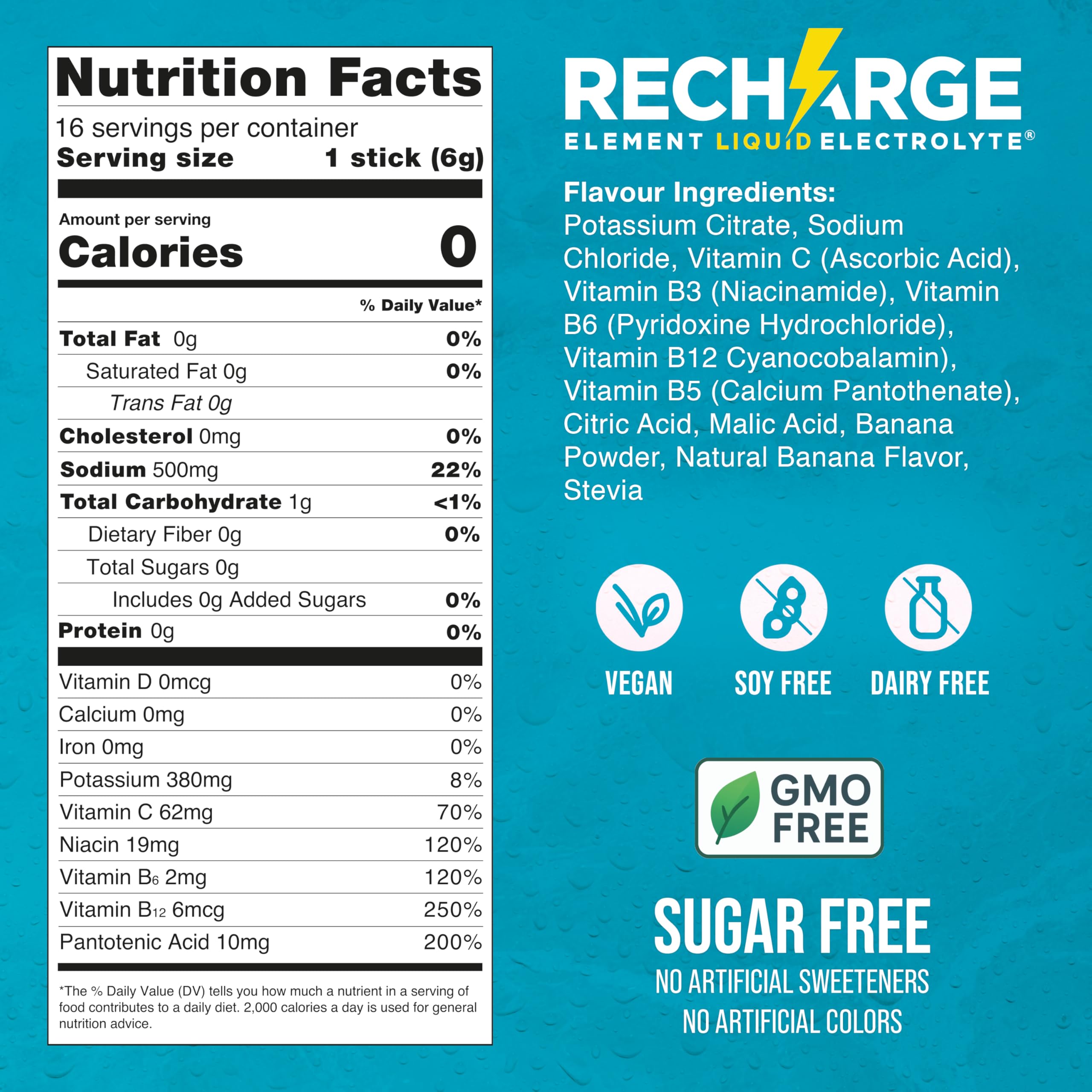 Sabor arándano Recharge Element, refrescante y sin azúcar