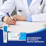 Recticare presente en tubo de 30 g para uso prolongado.