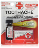 Kit Red Cross para dolor de muelas, envase compacto apto para emergencias.