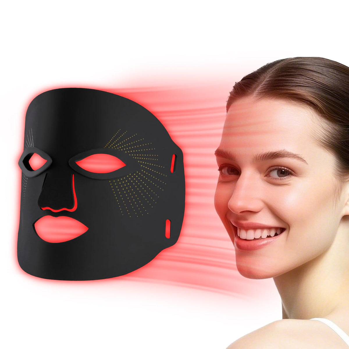 red mitochondria mascarilla facial luz roja para cuidado de la piel en casa