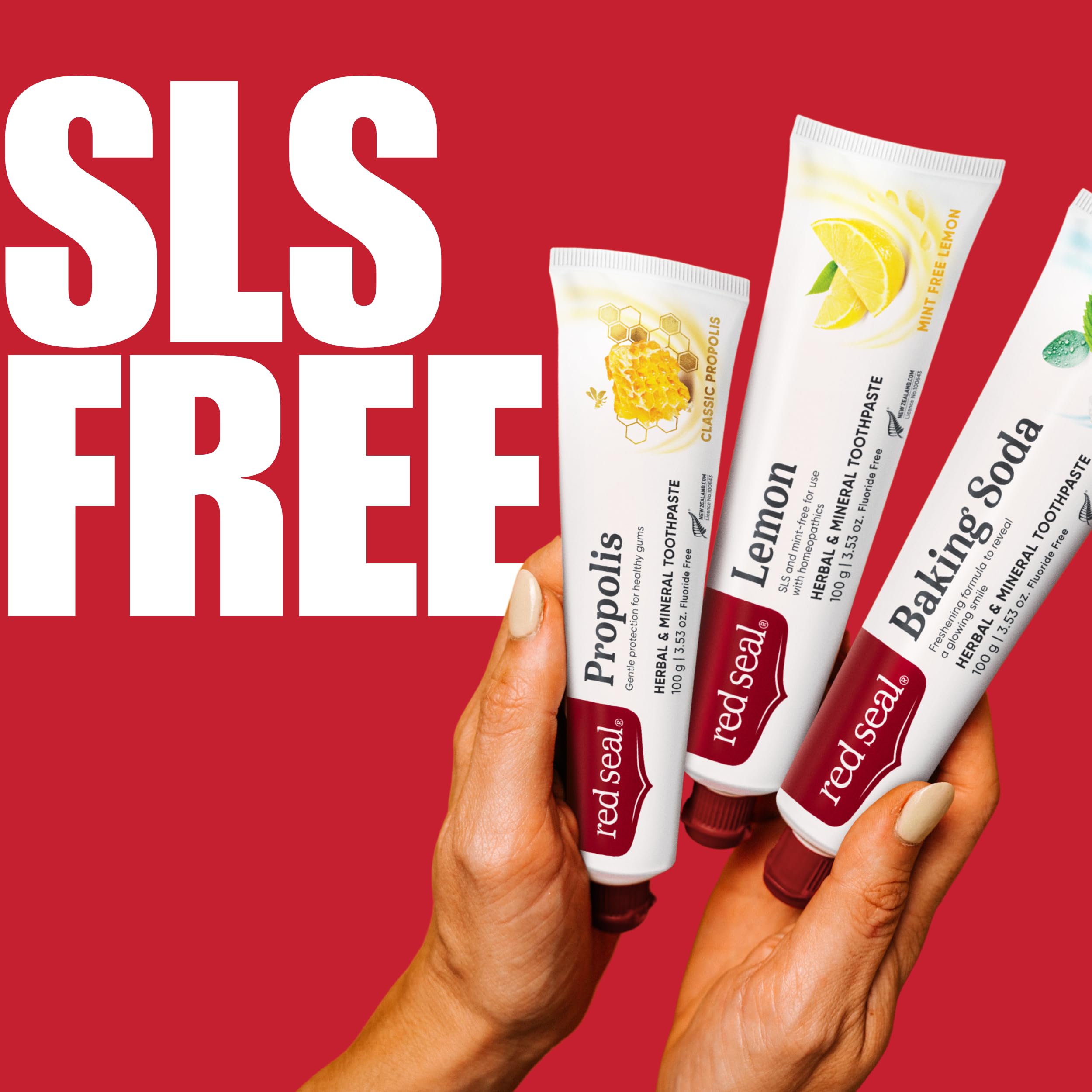 Red Seal libre de crueldad, cuidado bucal consciente para toda la familia.