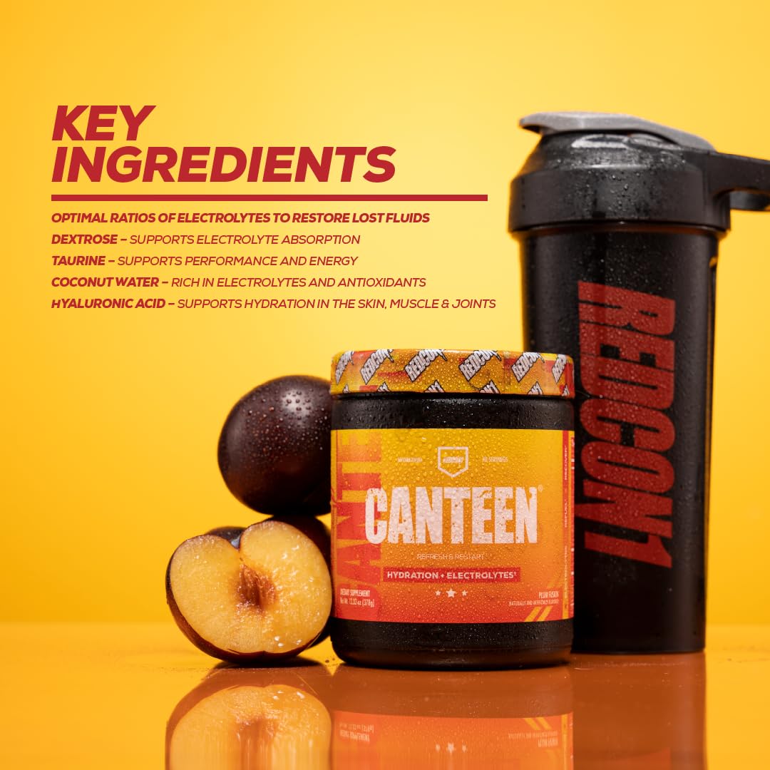 REDCON1 Canteen hialurónico para hidratación profunda y elasticidad muscular.