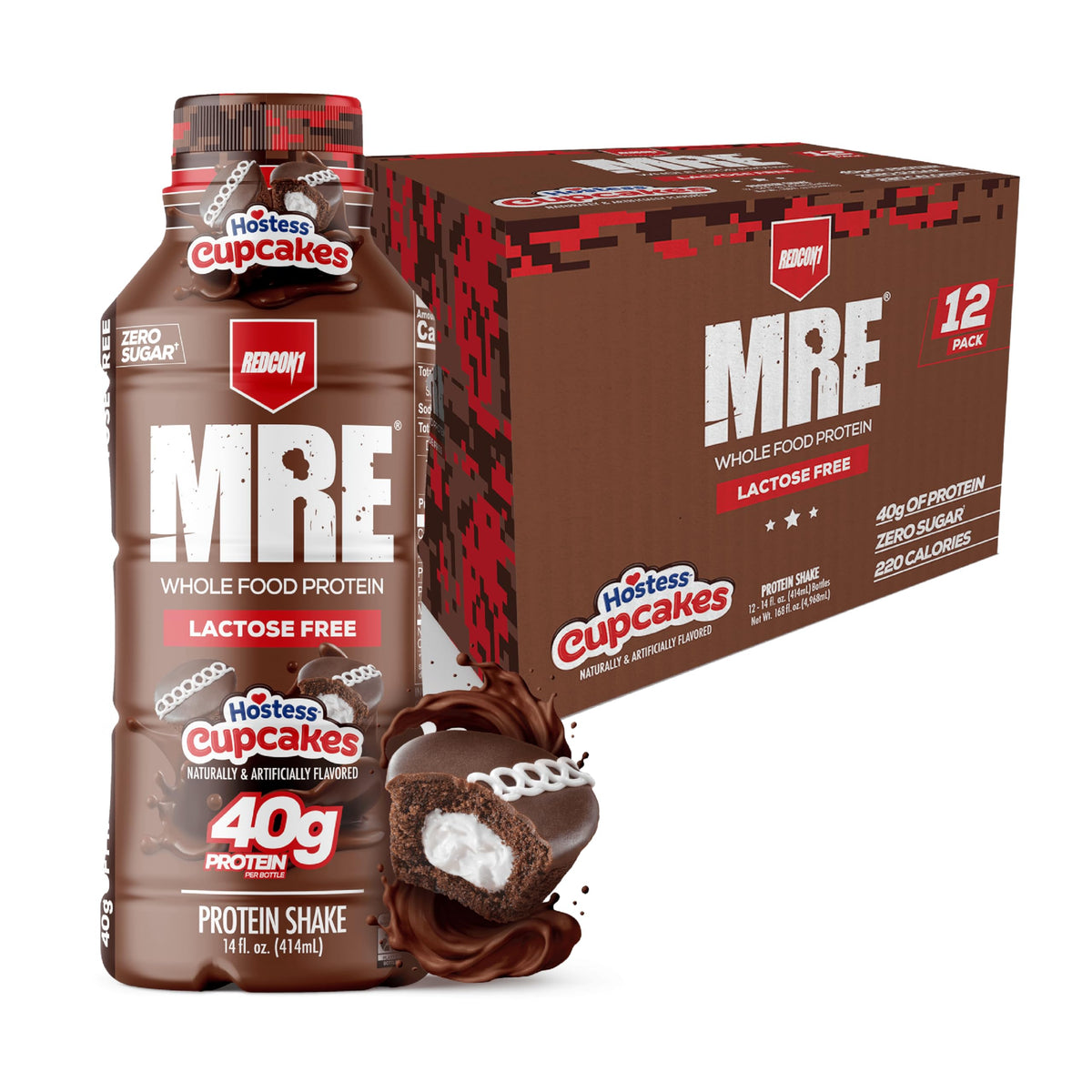 Proteína RedCon1 MRE en lata, sabor Hostess Cupcakes para tomar.