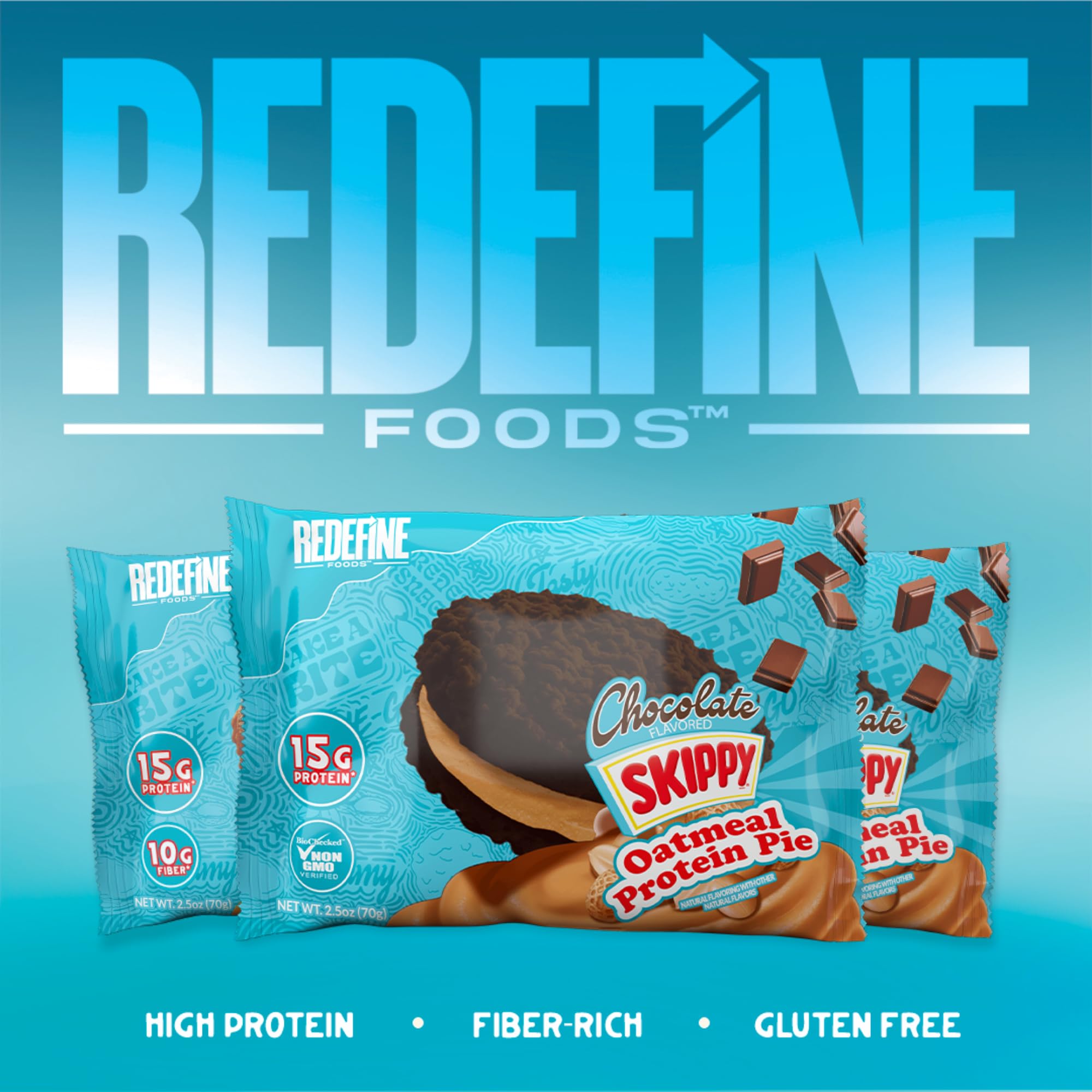 REDEFINE caja ocho unidades, snack proteico para llevar y disfrutar