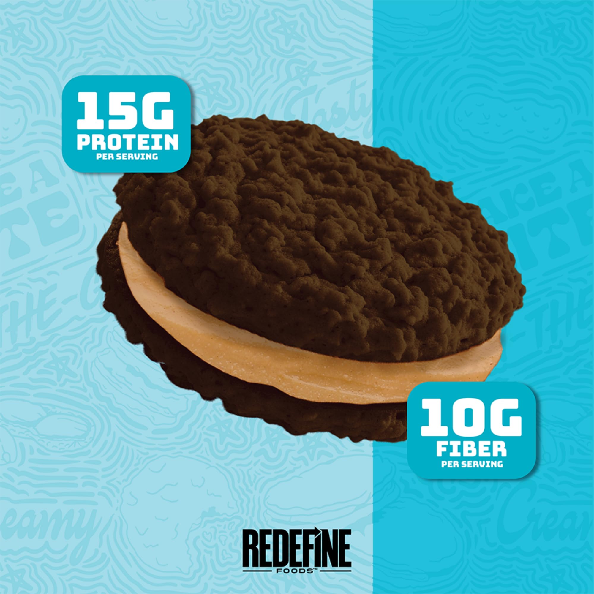 REDEFINE proteina avena, interior cremoso de mani SKIPPY para energia