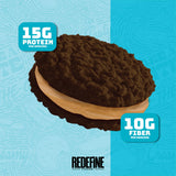 REDEFINE proteina avena, interior cremoso de mani SKIPPY para energia