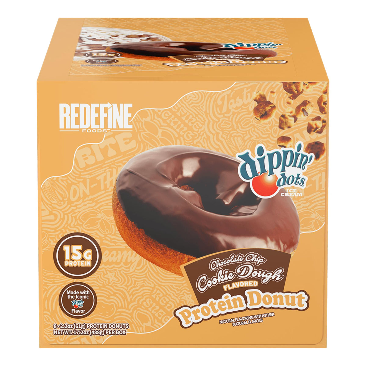 REDEFINE Protein Donut en empaque práctico para llevar