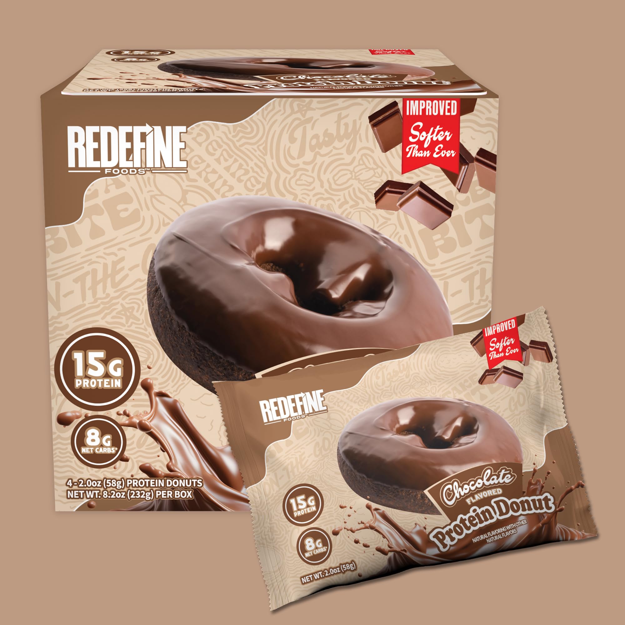 REDEFINE Donut chocolate sin artificiales, opción limpia para merienda