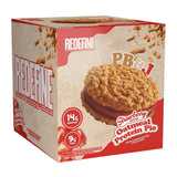 REDEFINE Oatmeal Protein Pie PB&J, empaque práctico para lonchera y viaje.