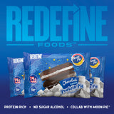 REDEFINE Protein Pie MoonPie chocolate, tamaño portátil para viaje o oficina