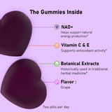 Redimas NAD Gummies uso diario, formato masticable práctico para la rutina.