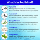 RediMind Bacopa monnieri: ayuda a mantener atención sostenida.