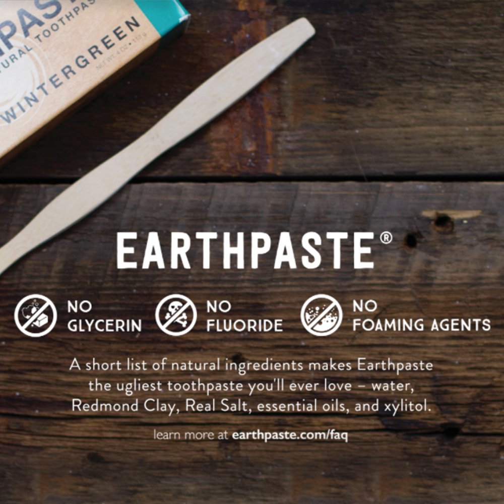 REDMOND Earthpaste, limpieza sin fluoruro, menta para evitar químicos agresivos