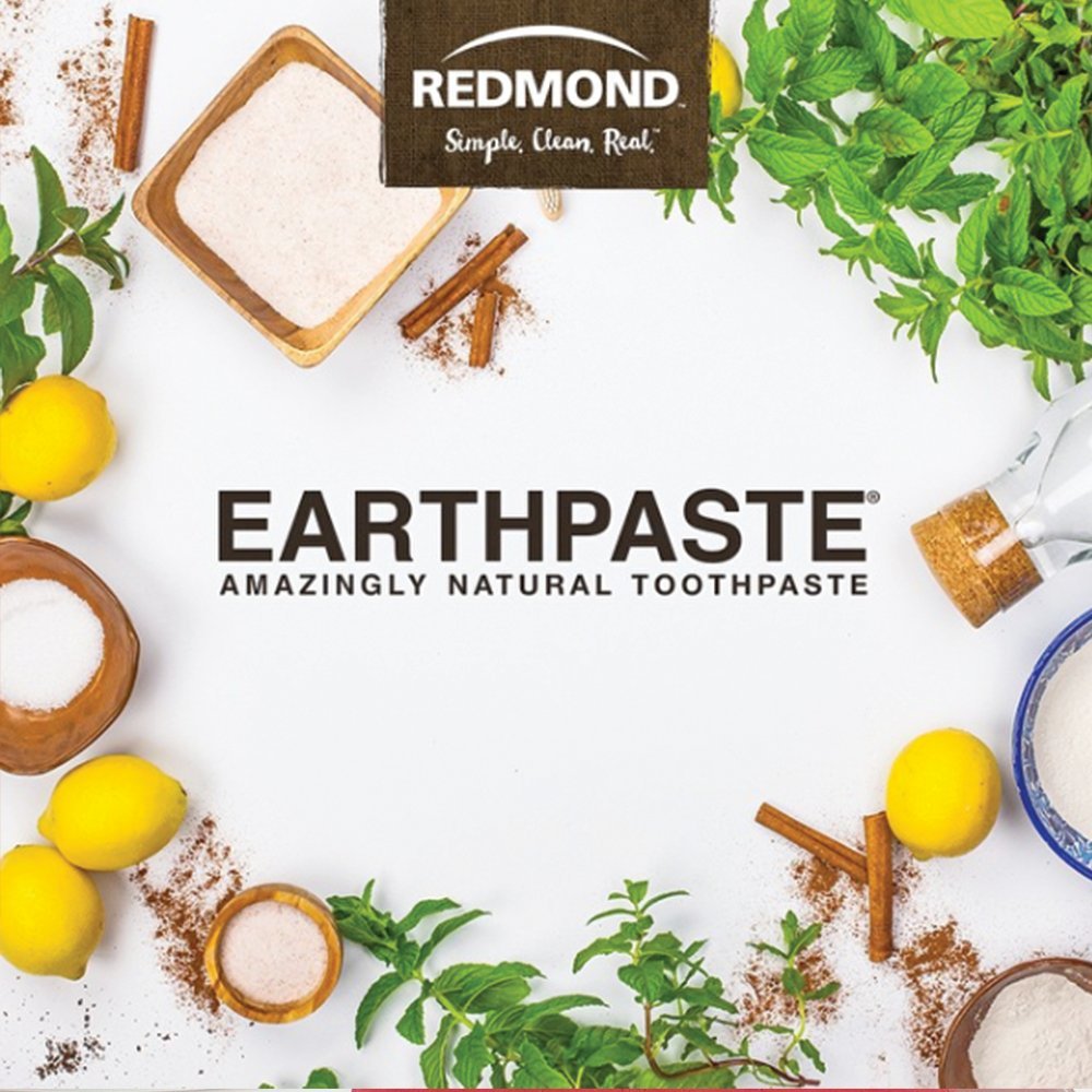 REDMOND Earthpaste, presentación menta, ideal para la rutina de cuidado bucal