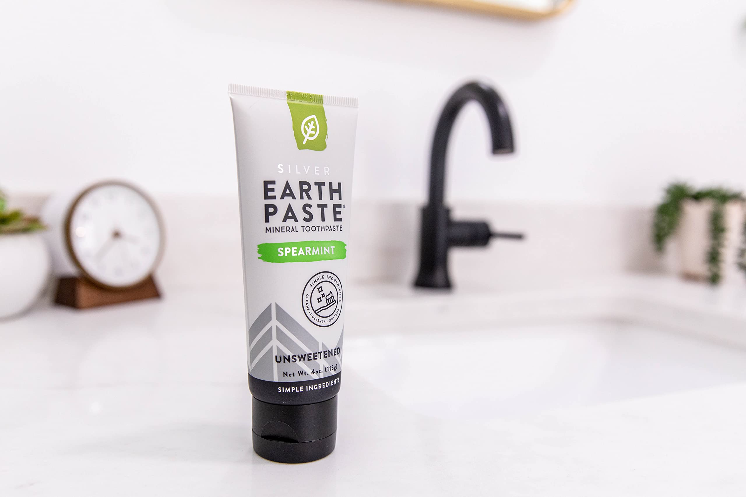 Redmond Earthpaste, sal Real de Redmond, base mineral para cuidado diario.
