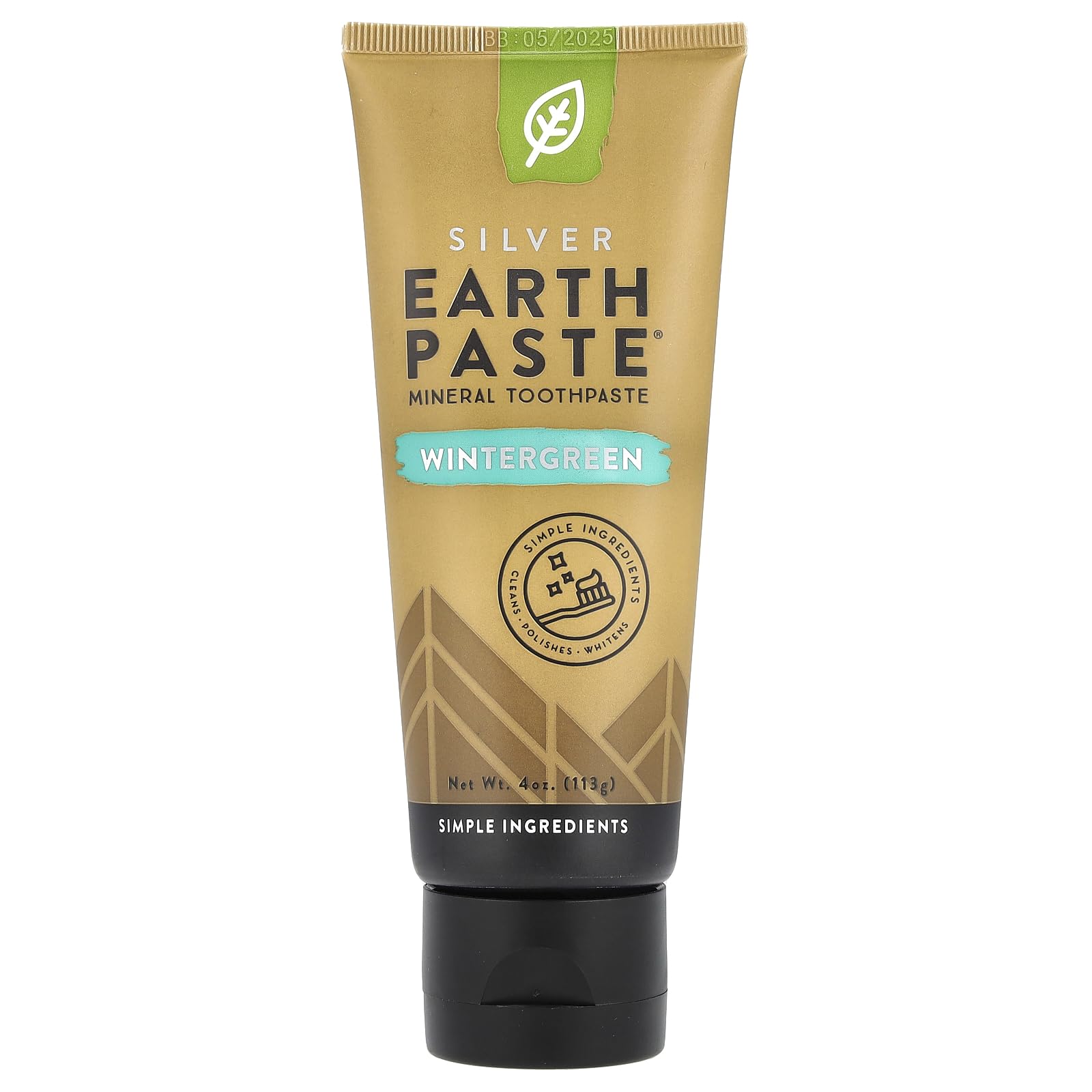 REDMOND Earthpaste en tubo de 4 oz, presentación de tres tubos, limpieza natural