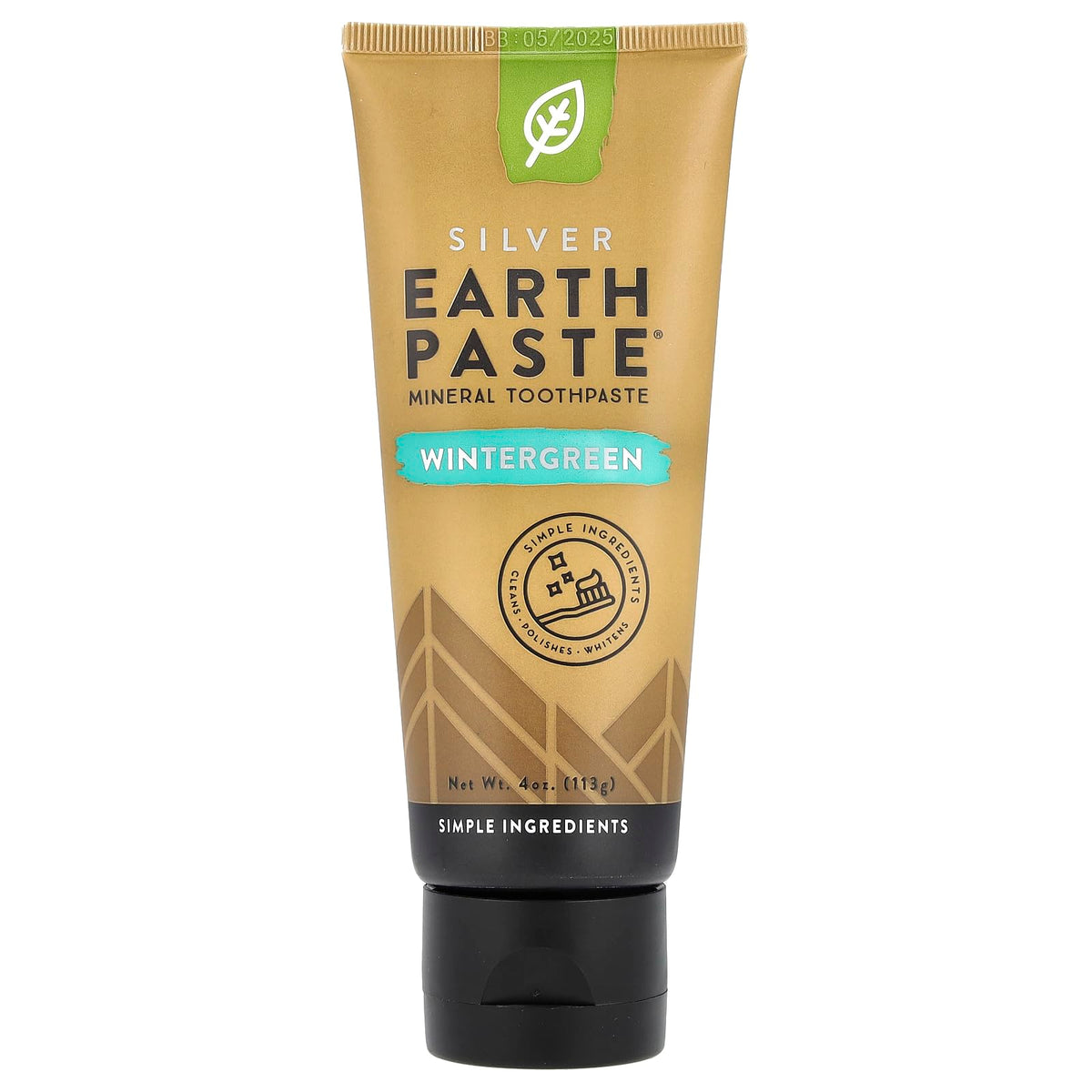 REDMOND Earthpaste en tubo de 4 oz, presentación de tres tubos, limpieza natural