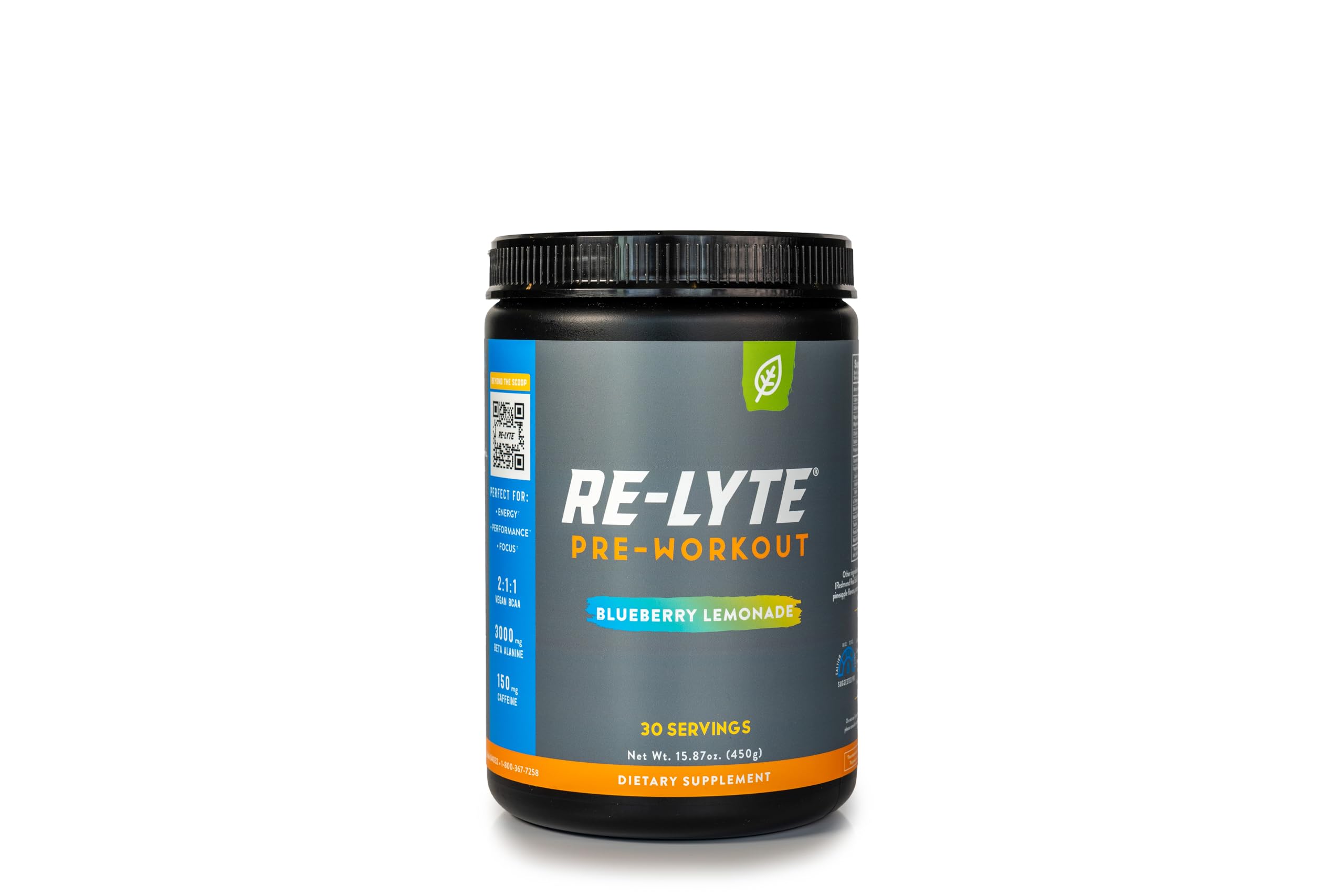 REDMOND Re-Lyte: botella azul, ideal para hidratación previa al entrenamiento.