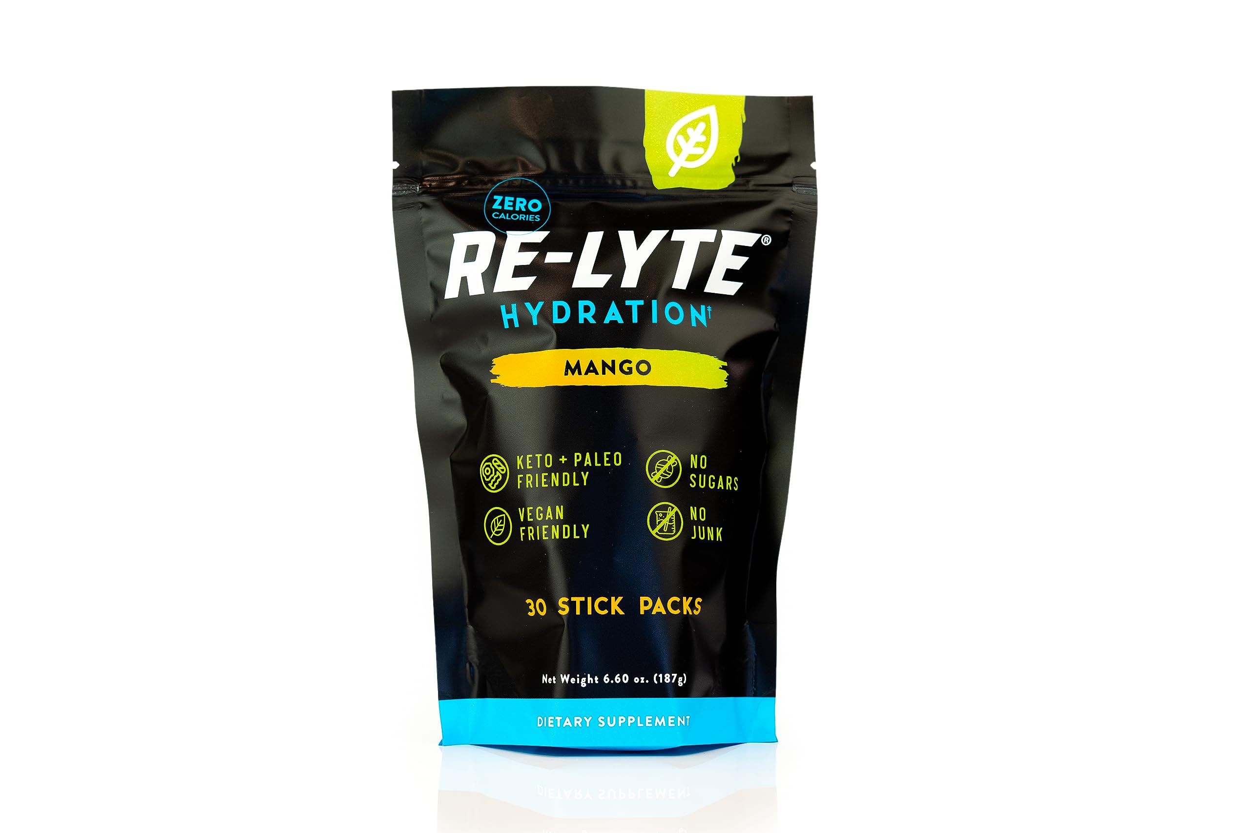 REDMOND Re-Lyte Mango sobre: hidratación rápida para días activos.