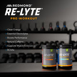 Polvo arándano limón de REDMOND Re-Lyte para entrenar con sabor refrescante.