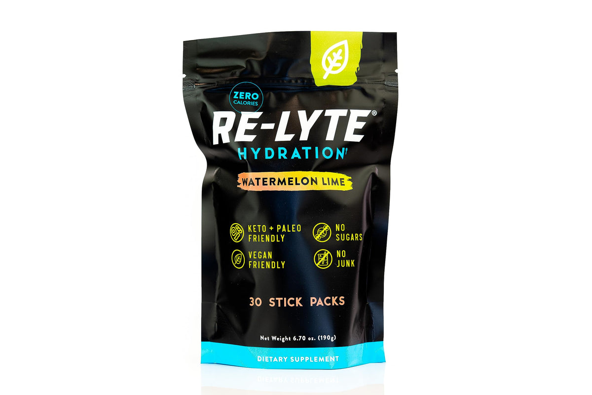 REDMOND Re-Lyte con sabor Melon Lima en stick: hidratación portátil y sabor refrescante para entrenamientos.