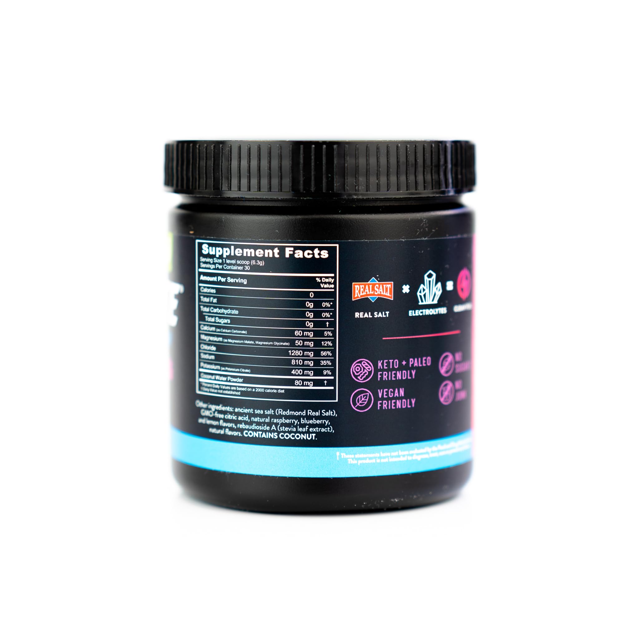 Polvo de REDMOND Re-Lyte disolución rápida en agua, frambuesa